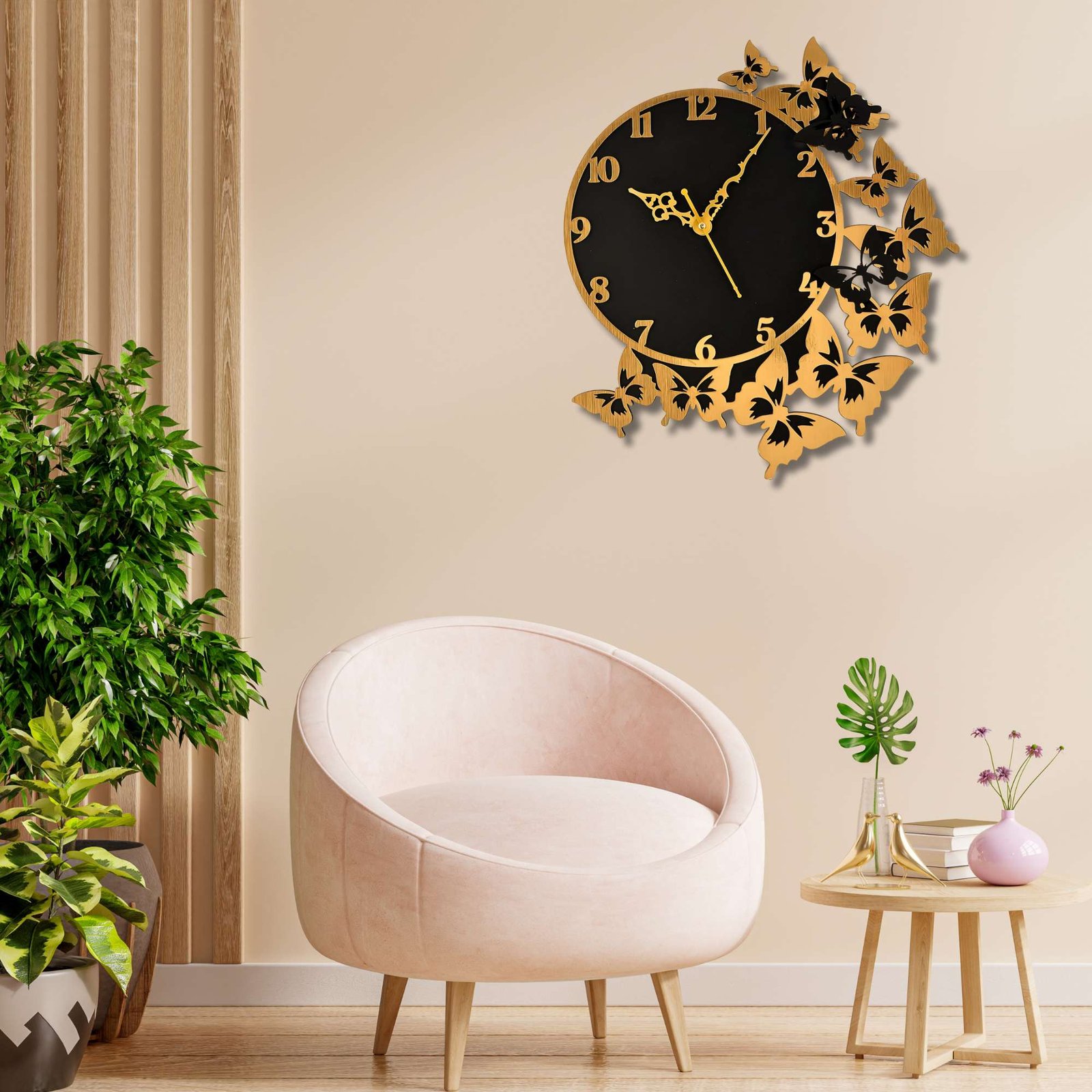 Wooden Silent Non-Ticking Wall Clock for Home Stylish Latest Designer Wall Clock for Home Living Room Bedroom Office Hall - Image 3