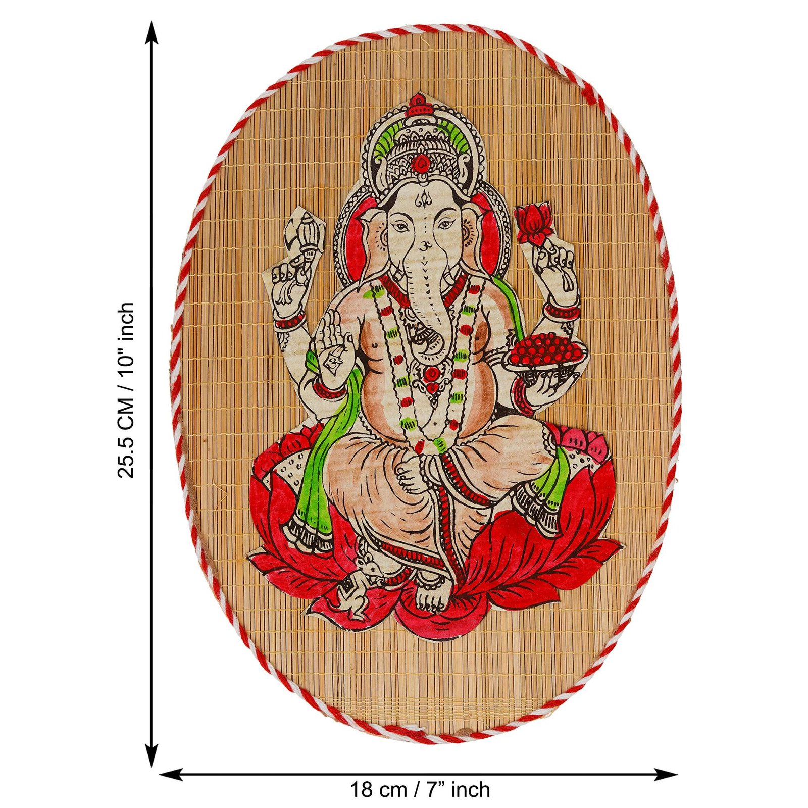 Bamboo Hand Crafted Wall Hangings Of Ganesh Ji For Home D?cor | Ideal Gifts For Wedding And Festival - Image 4