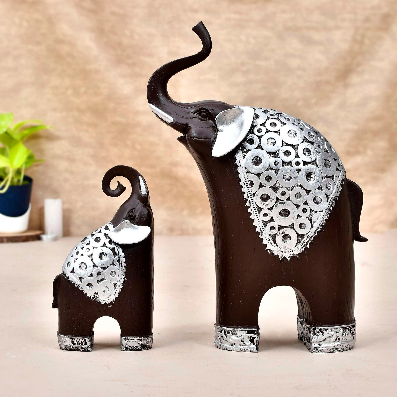 Elephant Pair Statue - Image 2