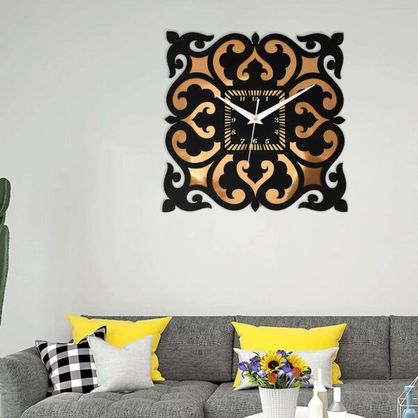 Wooden Silent Non-Ticking Wall Clock for Home Stylish Latest Designer Wall Clock for Home Living Room Bedroom Office Hall